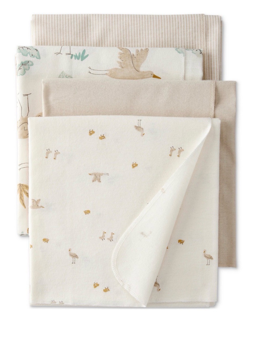 Carter’s Baby Cotton Receiving Blankets 4PK NWT🐤